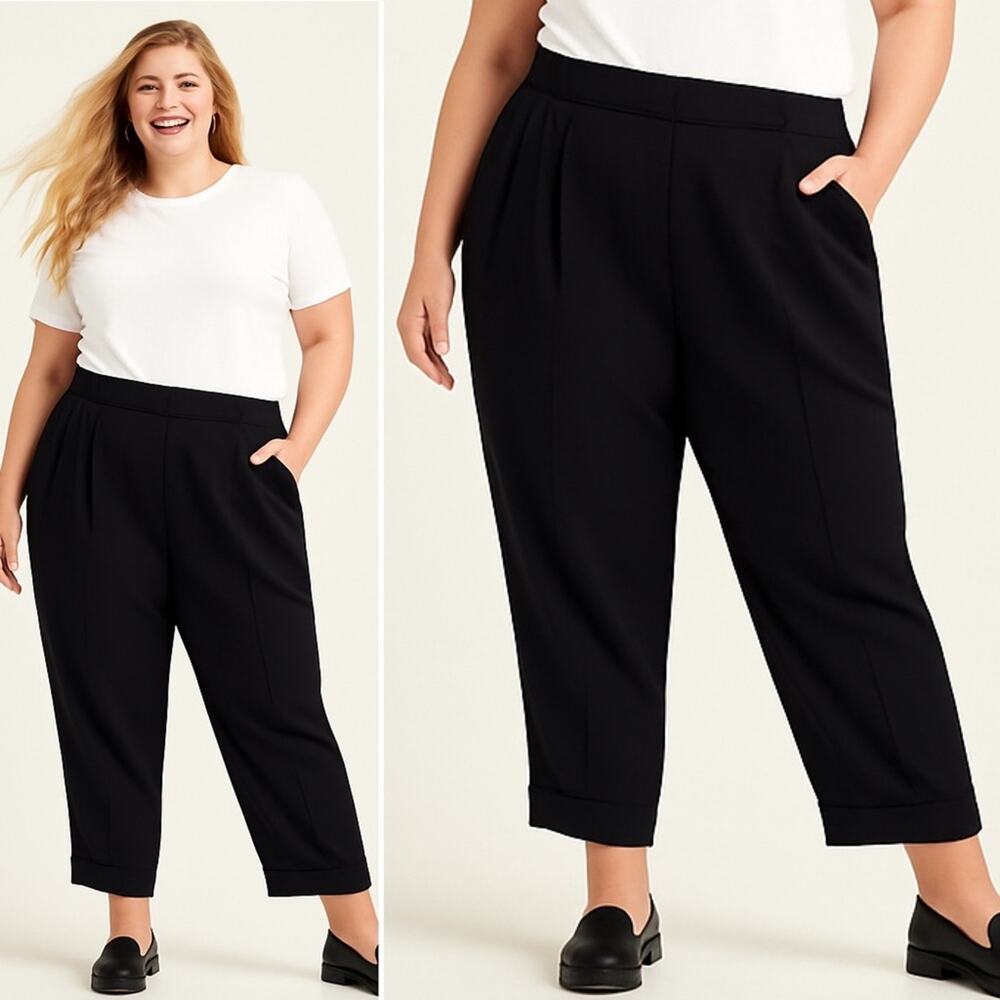 NWT Size 12 Lafayette 148 New York Black Trousers, Classic and Tailored